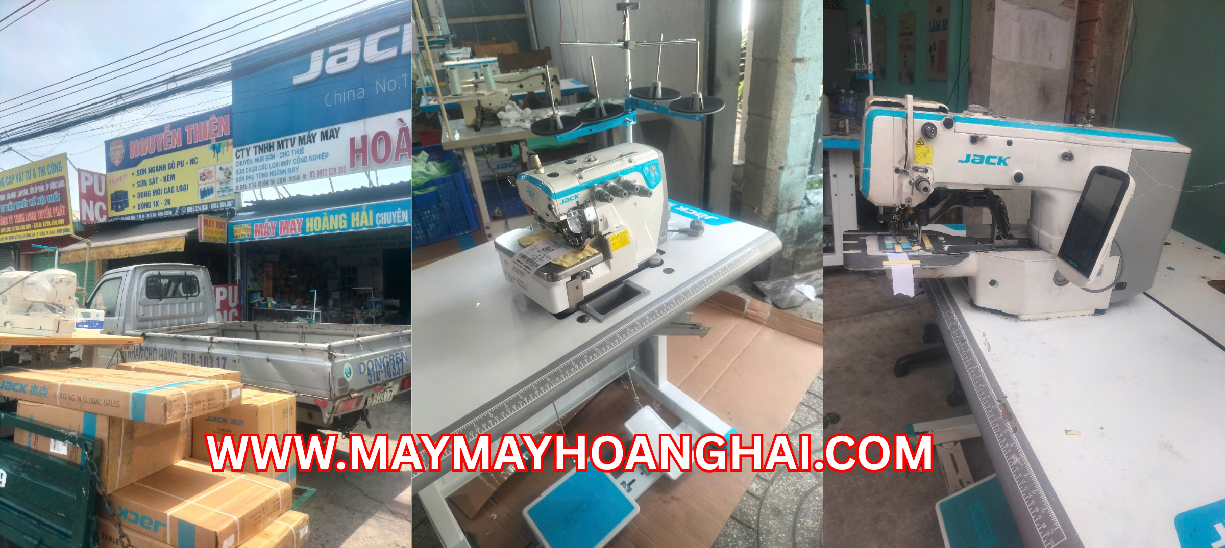 Cửa hàng máy may công nghiệp tại Dĩ An, Bình Dương